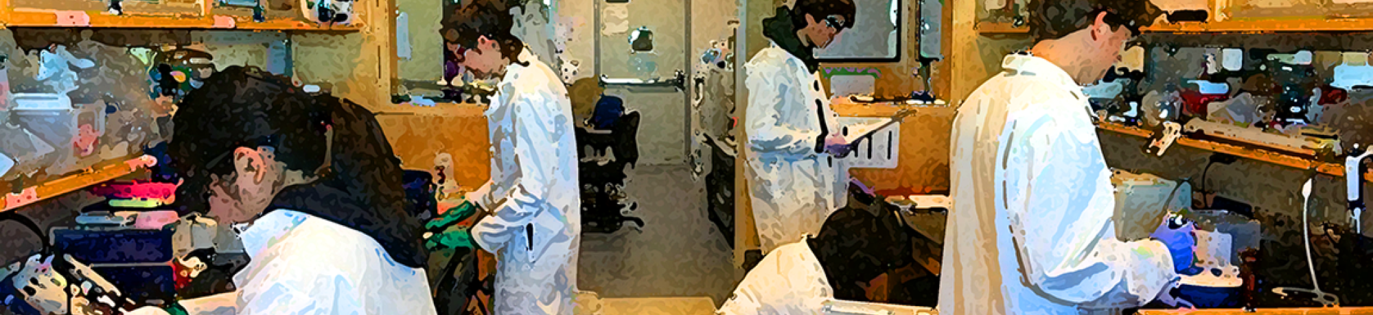 Undergrads in lab